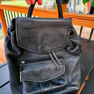 Fossil leather backpack purse